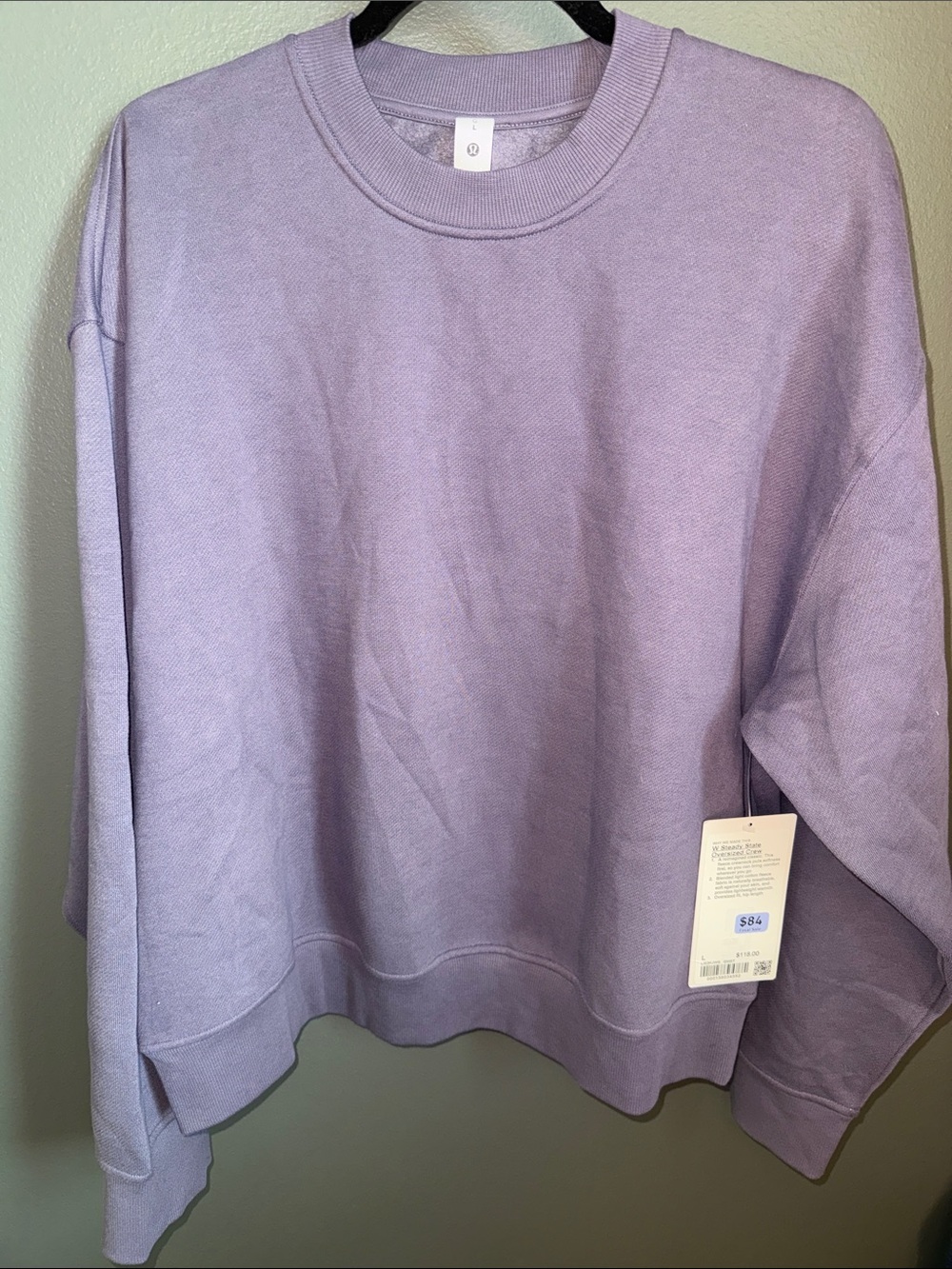 lululemon athletica Grape Mist Crewneck Sweater